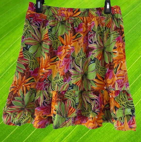 RACHEL Rachel Roy Dresses & Skirts - RACHEL Rachel Roy Tropical Print Mini Skirt/cover-up Size Medium